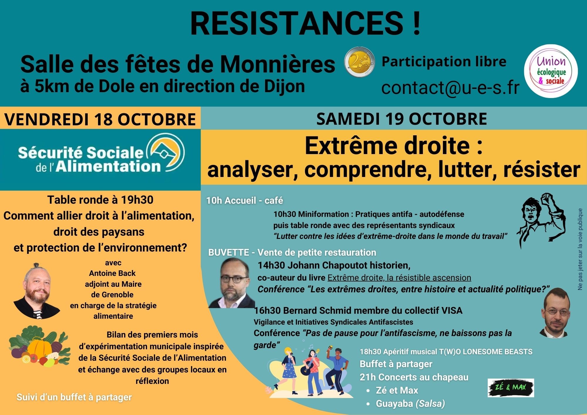 18 et 19 octobre RésistanceS avec lUES 002